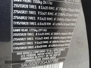 2016 Land Rover Range Rover Supercharged z VIN SALGS2EF2GA307250, wystawiony jako Copart lot #53922705 z przebiegiem 161 700 mil mil oraz Czysty tytuł • Clean title. Historia ofert i sprzedaży dostępna na DreamBid. Obrazek 13.