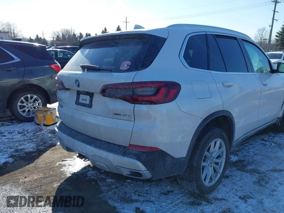 2023 BMW X5 xDrive45e with VIN 5UXTA6C00P9P14126, listed as a IAAI auction lot 41553162 with 36,654 mi miles. Bid and sale history available at carsss.com. Image 4.