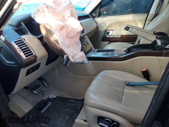 2014 Land Rover Range Rover Supercharged with VIN SALGS3TF9EA193947, listed as a Copart auction lot 89169615 with Not provided miles and Salvage title. Bid and sale history available at DreamBid. Image 7.