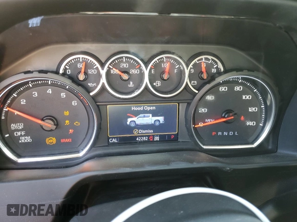 2020 Chevrolet Silverado 1500 LT with VIN 1GCRYDED7LZ312027, listed as a Copart auction lot 57092965 with 42,282 mi miles and Salvage Title. Bid and sale history available at DreamBid. Image 9.