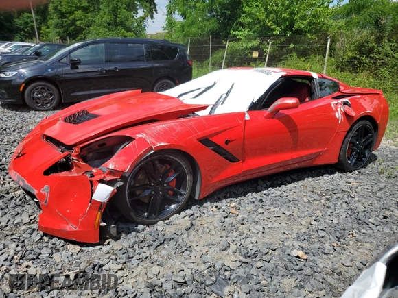 2019 Chevrolet Corvette 1LT с VIN 1G1YB2D74K5109933, выставлен на аукционе Copart как лот 64104535 с пробегом 21 625 миль миль и Списание • Salvage title. История ставок и продаж доступна на DreamBid. Изображение 1.