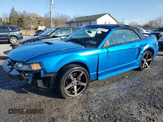 2000 Ford Mustang with VIN 1FAFP4445YF196607, listed as a Copart auction lot 81321514 with 0 mi miles and Salvage Title. Bid and sale history available at carsss.com. Image 1.