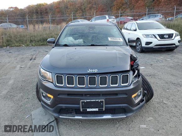 2021 Jeep Compass Limited with VIN 3C4NJCCB3MT597123, listed as a Copart auction lot 78966514 with 64,205 mi miles and Salvage Title. Bid and sale history available at carsss.com. Image 5.