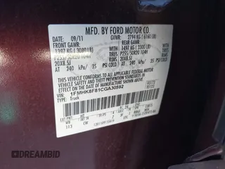2012 Ford Explorer Limited с VIN 1FMHK8F81CGA30592, выставлен на аукционе IAAI как лот 41740735 с пробегом 164 115 миль миль и . История ставок и продаж доступна на DreamBid. Изображение 9.