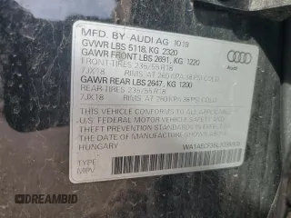 2020 Audi Q3 Premium with VIN WA1AECF35L1035909, listed as a Copart auction lot 49854725 with 78,602 mi miles and Salvage title. Bid and sale history available at DreamBid. Image 13.