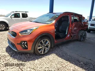 2021 Kia Niro Touring with VIN KNDCC3LC5M5466642, listed as a Copart auction lot 60411074 with 79,861 mi miles and Salvage Title. Bid and sale history available at carsss.com. Image 1.