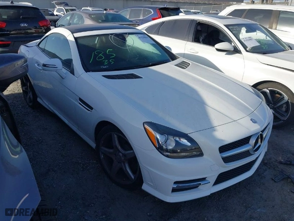 2016 Mercedes-Benz SLK with VIN WDDPK3JA8GF125343, listed as a IAAI auction lot 41428898 with 56,454 mi miles. Bid and sale history available at carsss.com. Image 1.