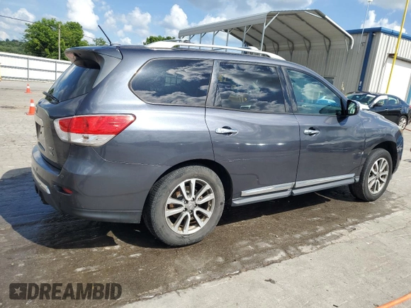 2013 Nissan Pathfinder SV with VIN 5N1AR2MM8DC664257, listed as a Copart auction lot 61076515 with 177,316 mi miles and Salvage title. Bid and sale history available at DreamBid. Image 3.