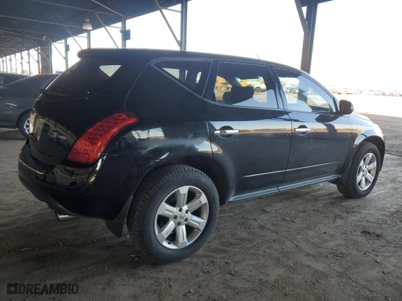 2006 Nissan Murano SL with VIN JN8AZ08W36W516110, listed as a Copart auction lot 50100205 with 122,897 mi miles and Clean Title. Bid and sale history available at carsss.com. Image 3.