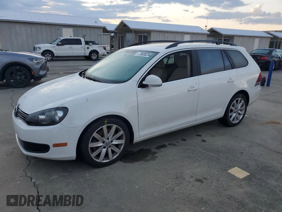 2012 Volkswagen Jetta SportWagen TDI w/Sunroof & Nav with VIN 3VWPL7AJ0CM703442, listed as a Copart auction lot 73928234 with 0 mi miles and Non Repairable. Bid and sale history available at carsss.com. Image 1.