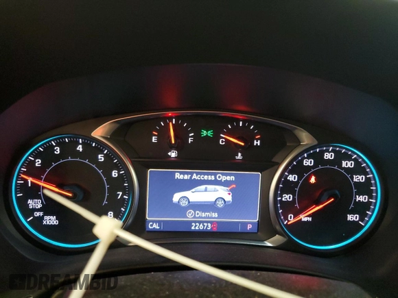 2022 Chevrolet Equinox RS with VIN 2GNAXWEV9N6145728, listed as a Copart auction lot 60309995 with 22,673 mi miles and Salvage title. Bid and sale history available at DreamBid. Image 9.
