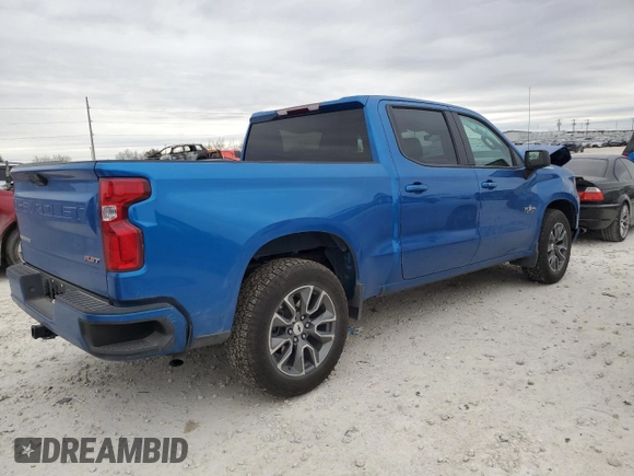 2024 Chevrolet Silverado 1500 RST with VIN 1GCPADED5RZ186884, listed as a Copart auction lot 47168455 with 15,515 mi miles and Salvage Title. Bid and sale history available at carsss.com. Image 3.