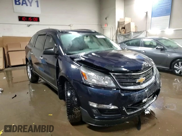 2017 Chevrolet Traverse LS with VIN 1GNKRFKD0HJ202206, listed as a Copart auction lot 49322785 with 81,559 mi miles and Salvage Title. Bid and sale history available at carsss.com. Image 15.