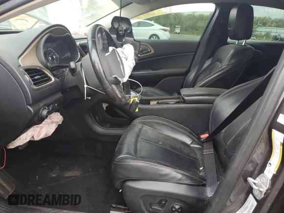 2015 Chrysler 200 C with VIN 1C3CCCEG8FN624446, listed as a Copart auction lot 49001465 with 157,663 mi miles and Salvage Title. Bid and sale history available at carsss.com. Image 7.