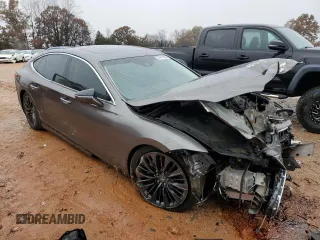 2018 Lexus LS with VIN JTHC51FF8J5004588, listed as a Copart auction lot 81473284 with 126,823 mi miles and Salvage Title. Bid and sale history available at carsss.com. Image 4.