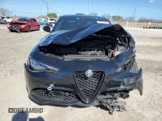 2022 Alfa Romeo Giulia Veloce with VIN ZARFAMBN2N7665252, listed as a Copart auction lot 49545425 with 31,935 mi miles and Non Repairable. Bid and sale history available at carsss.com. Image 5.