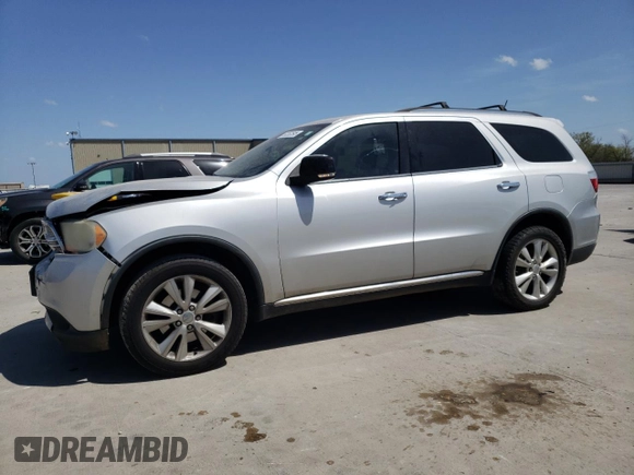 2013 Dodge Durango Crew with VIN 1C4SDHDTXDC552531, listed as a Copart auction lot 50353595 with 181,386 mi miles and Salvage title. Bid and sale history available at DreamBid. Image 1.