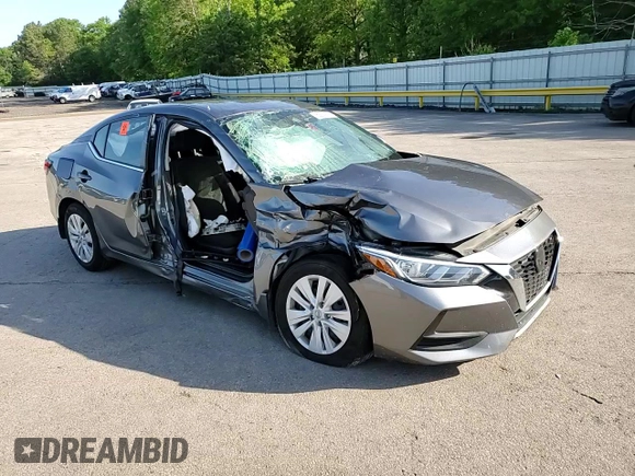 2021 Nissan Sentra S with VIN 3N1AB8BV5MY304641, listed as a Copart auction lot 52091315 with 37,319 mi miles and Salvage Title. Bid and sale history available at DreamBid. Image 10.