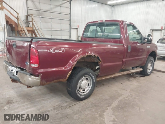 2005 Ford F-250 XL with VIN 1FTNF21575EB34458, listed as a IAAI auction lot 42688465 with 101,699 mi miles and . Bid and sale history available at DreamBid. Image 4.