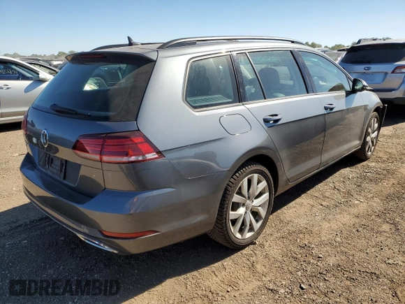 2019 Volkswagen Golf SportWagen S with VIN 3VWY57AU9KM513100, listed as a Copart auction lot 69952554 with 49,031 mi miles and Salvage Title. Bid and sale history available at carsss.com. Image 3.