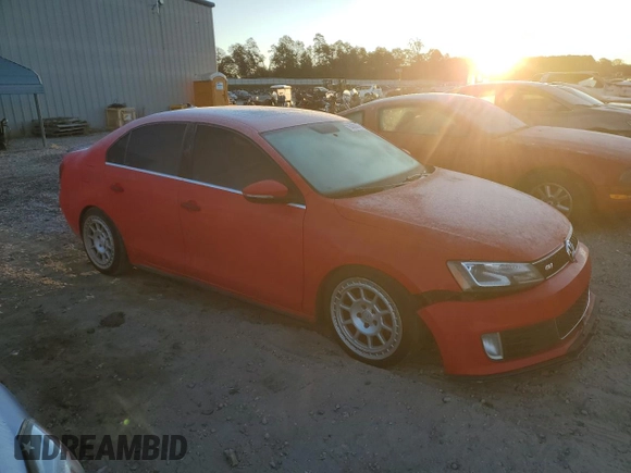 2013 Volkswagen Jetta GLI Autobahn with VIN 3VW467AJ0DM263220, listed as a Copart auction lot 76453094 with 176,030 mi miles and Salvage title. Bid and sale history available at DreamBid. Image 4.