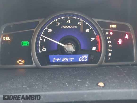 2011 Honda Civic EX-L with VIN 19XFA1F94BE021673, listed as a IAAI auction lot 41384333 with 244,189 mi miles and . Bid and sale history available at DreamBid. Image 7.