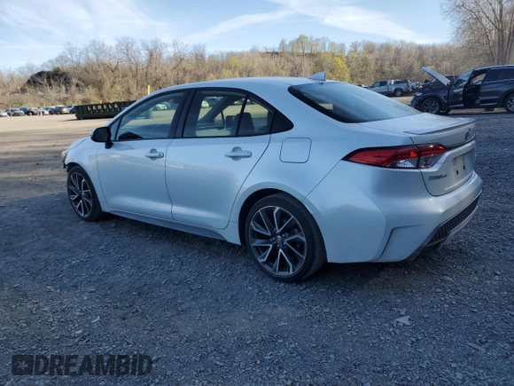 2022 Toyota Corolla SE with VIN JTDS4MCE9N3504631, listed as a Copart auction lot 53531335 with 47,584 mi miles and Salvage Title. Bid and sale history available at DreamBid. Image 2.