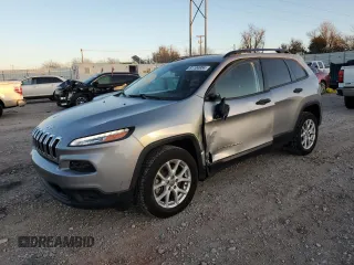 2017 Jeep Cherokee Sport with VIN 1C4PJLAB2HW669117, listed as a Copart auction lot 81104984 with 137,724 mi miles and Salvage Title. Bid and sale history available at carsss.com. Image 1.