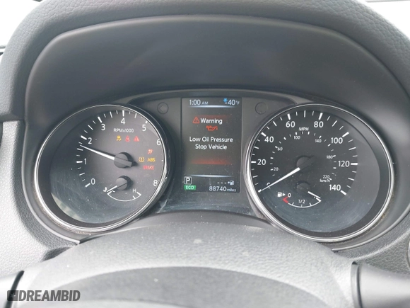 2017 Nissan Rogue S with VIN 5N1AT2MTXHC821253, listed as a IAAI auction lot 41769091 with 88,770 mi miles. Bid and sale history available at carsss.com. Image 7.
