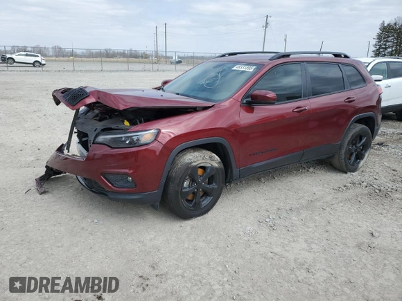 2020 Jeep Cherokee Altitude with VIN 1C4PJMLN1LD553943, listed as a Copart auction lot 48331895 with 53,621 mi miles and Salvage Title. Bid and sale history available at carsss.com. Image 1.