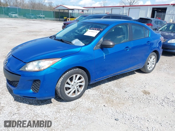 2012 Mazda Mazda3 i Touring with VIN JM1BL1V75C1535707, listed as a IAAI auction lot 41988579 with 168,560 mi miles. Bid and sale history available at carsss.com. Image 2.