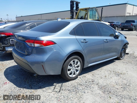 2023 Toyota Corolla Hybrid LE with VIN JTDBCMFE3P3006264, listed as a IAAI auction lot 41923213 with 75,849 mi miles and . Bid and sale history available at carsss.com. Image 4.