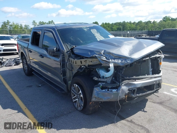 2022 Ford F-150 XL with VIN 1FTFW1E80NFB25405, listed as a IAAI auction lot 42496272 with 46,081 mi miles and . Bid and sale history available at DreamBid. Image 1.
