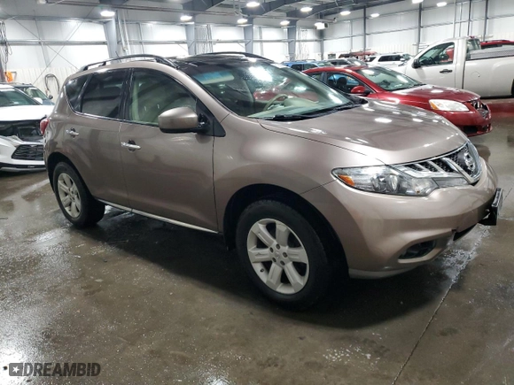 2011 Nissan Murano S with VIN JN8AZ1MW1BW181077, listed as a Copart auction lot 81080594 with 201,653 mi miles and Salvage Title. Bid and sale history available at carsss.com. Image 4.