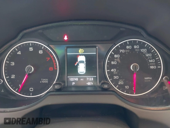 2014 Audi Q5 Premium Plus with VIN WA1LFAFP2EA044907, listed as a IAAI auction lot 42615182 with 103,749 mi miles and . Bid and sale history available at DreamBid. Image 7.