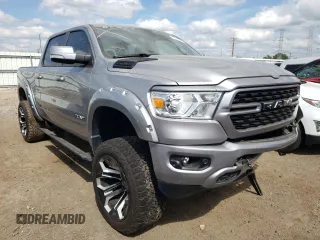 2022 Ram 1500 Big Horn with VIN 1C6SRFFT0NN135872, listed as a Copart auction lot 67926764 with 26,976 mi miles and Salvage title. Bid and sale history available at DreamBid. Image 4.