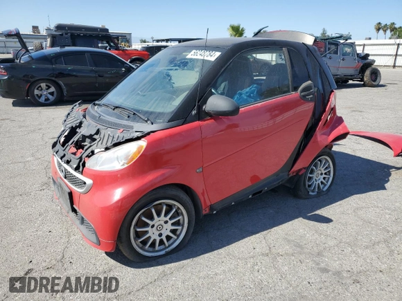 2014 Smart fortwo Pure z VIN WMEEJ3BA6EK745679, wystawiony jako Copart lot #56242784 z przebiegiem 86 991 mil mil oraz Szkoda całkowita • Salvage title. Historia ofert i sprzedaży dostępna na DreamBid. Obrazek 1.