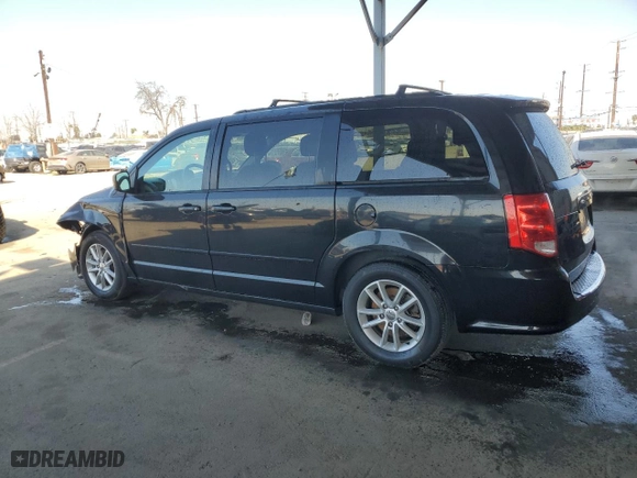2015 Dodge Grand Caravan SXT with VIN 2C4RDGCG4FR535750, listed as a Copart auction lot 46452455 with 160,605 mi miles and Salvage Title. Bid and sale history available at carsss.com. Image 2.