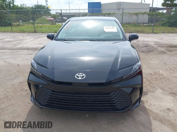 2025 Toyota Camry LE with VIN 4T1DAACK2SU546534, listed as a IAAI auction lot 42202582 with 11,087 mi miles and . Bid and sale history available at DreamBid. Image 12.