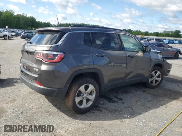 2019 Jeep Compass Latitude with VIN 3C4NJDBB1KT647036, listed as a Copart auction lot 58234915 with Not provided miles and Salvage title. Bid and sale history available at DreamBid. Image 3.