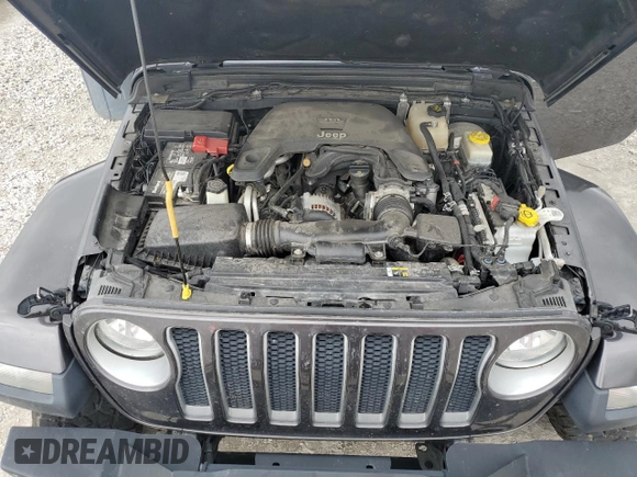 2018 Jeep Wrangler Unlimited Sahara с VIN 1C4HJXEG0JW308332, выставлен на аукционе Copart как лот 58778355 с пробегом 90 384 миль миль и Списание • Salvage title. История ставок и продаж доступна на DreamBid. Изображение 11.