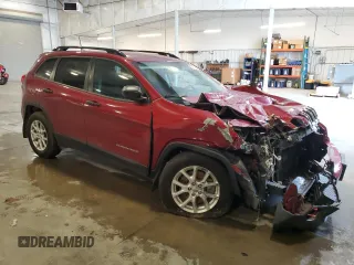 2017 Jeep Cherokee Sport z VIN 1C4PJMAB2HW529669, wystawiony jako Copart lot #64815545 z przebiegiem 81 036 mil mil oraz Szkoda całkowita • Salvage title. Historia ofert i sprzedaży dostępna na DreamBid. Obrazek 4.