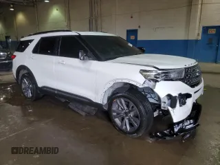 2023 Ford Explorer XLT with VIN 1FMSK8DH0PGB94480, listed as a Copart auction lot 51916755 with 53,112 mi miles and Salvage title. Bid and sale history available at DreamBid. Image 4.