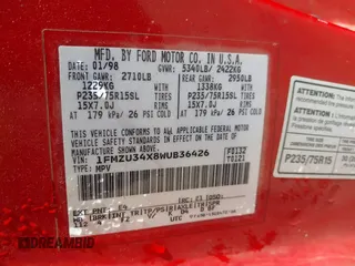 1998 Ford Explorer XL z VIN 1FMZU34X8WUB36426, wystawiony jako IAAI lot #42355583 z przebiegiem 362 947 mil mil oraz . Historia ofert i sprzedaży dostępna na DreamBid. Obrazek 9.
