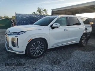 2024 Hyundai Palisade Calligraphy z VIN KM8R7DGE6RU715328, wystawiony jako Copart lot #51831285 z przebiegiem 18 721 mil mil oraz Nie do naprawy • Non repairable. Historia ofert i sprzedaży dostępna na DreamBid. Obrazek 1.