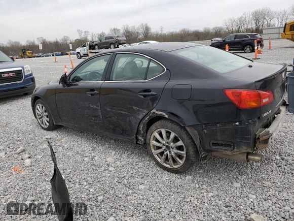 2006 Lexus IS 250 with VIN JTHCK262862007334, listed as a Copart auction lot 52905705 with 210,695 mi miles and Salvage Title. Bid and sale history available at DreamBid. Image 2.