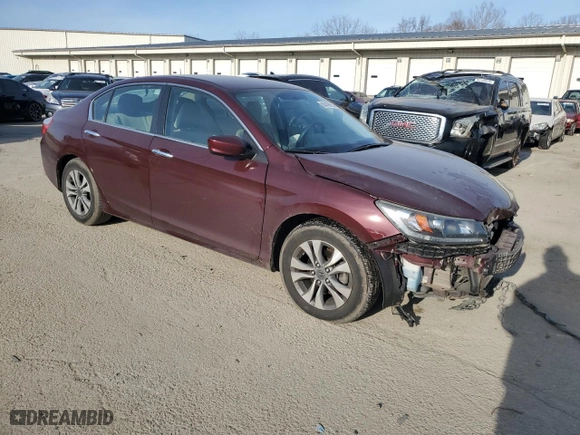 2014 Honda Accord Sedan LX with VIN 1HGCR2F33EA029351, listed as a Copart auction lot 88409655 with 107,782 mi miles and Salvage Title. Bid and sale history available at carsss.com. Image 4.