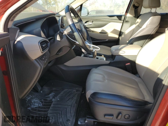 2019 Hyundai Santa Fe Ultimate with VIN 5NMS5CAD6KH068464, listed as a Copart auction lot 77630254 with 90,172 mi miles and Salvage Title. Bid and sale history available at carsss.com. Image 7.