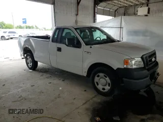 2007 Ford F-150 XL with VIN 1FTRF12297NA82401, listed as a Copart auction lot 58295705 with 198,470 mi miles and Salvage title. Bid and sale history available at DreamBid. Image 4.