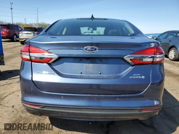 2019 Ford Fusion Hybrid SE with VIN 3FA6P0LU0KR102928, listed as a Copart auction lot 54535785 with 49,787 mi miles and Clean Title. Bid and sale history available at carsss.com. Image 6.